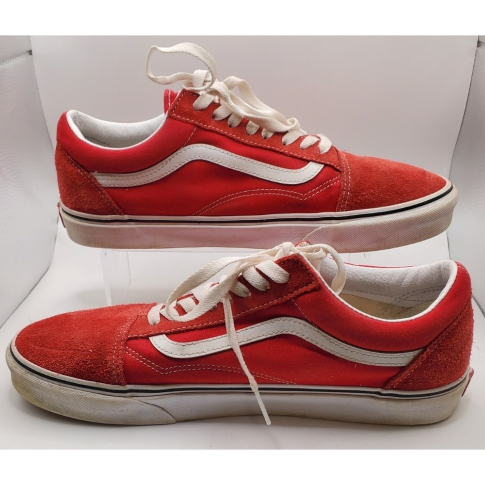 Vans Mens Off The Wall 500714 Red Casual Shoes Sneakers Size 12 Men